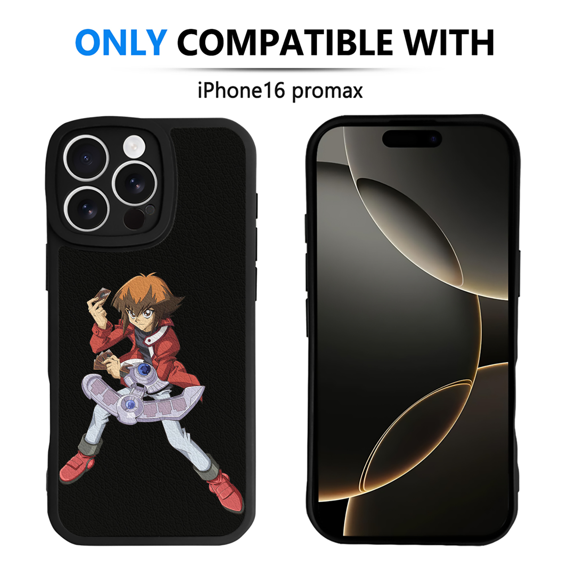 遊☆戯☆王 Yu-Gi-Oh! 【iPhone 16シリーズ対応】シリコンスマホケース（レザー調） 材質：シリコン